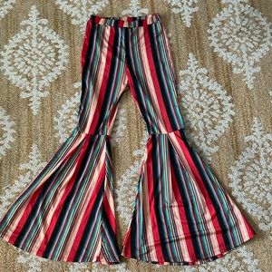 Davie & Crockett by turquoise haven 10/12 tween serape boho big bell bottoms